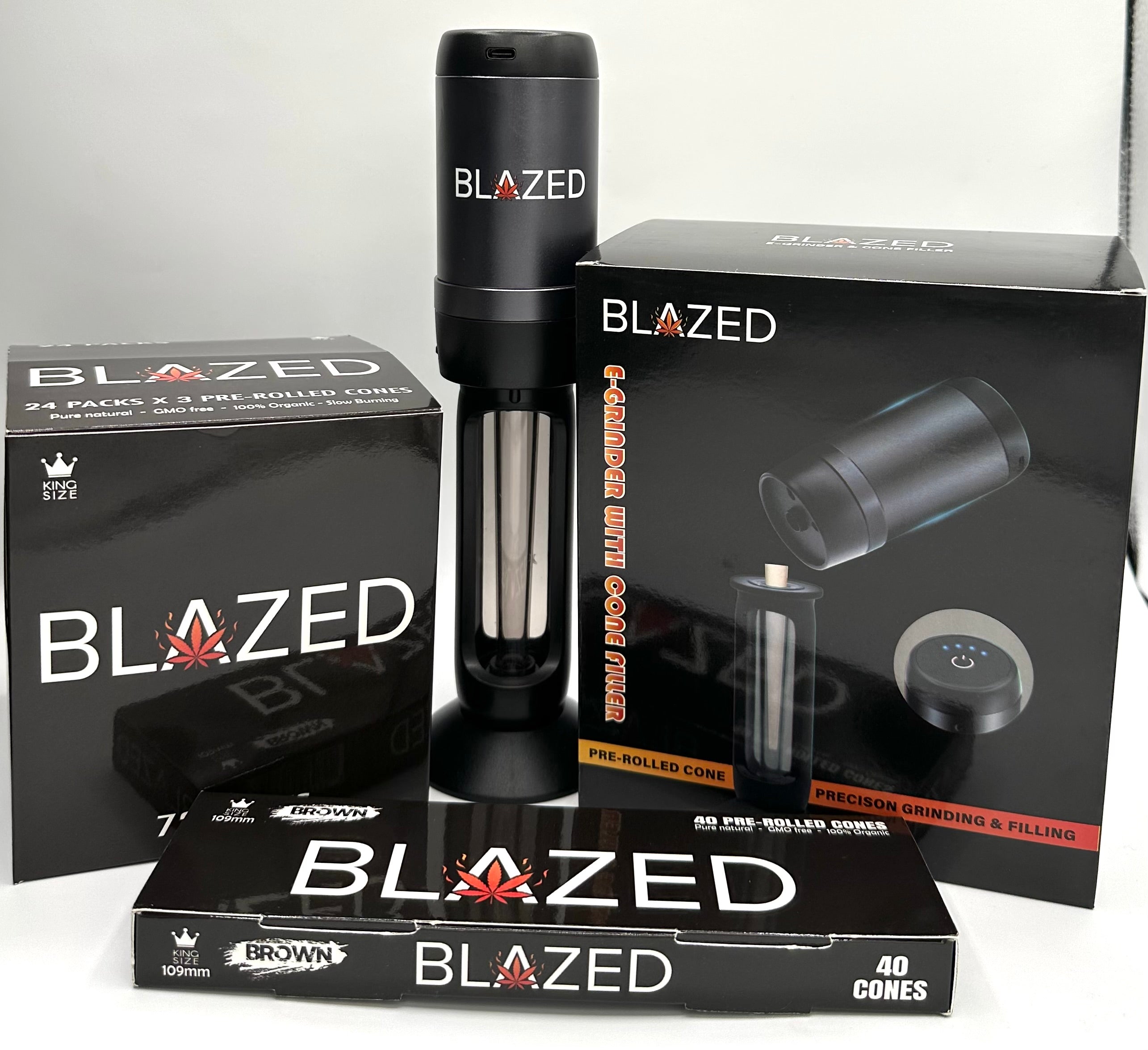 Blazed smoking accessories, Smoking accessories, Grinder, Pre-rolled cones